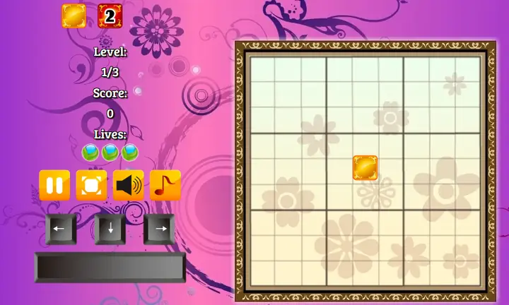 Snimak ekrana iz igre Falling Sudoku
