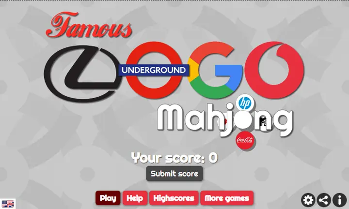 Snimak ekrana iz igre Famous Logo Mahjong