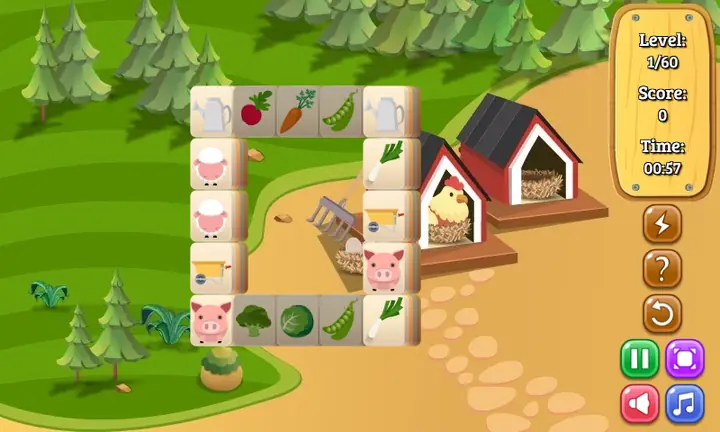 Screenshot from Farm Mahjong