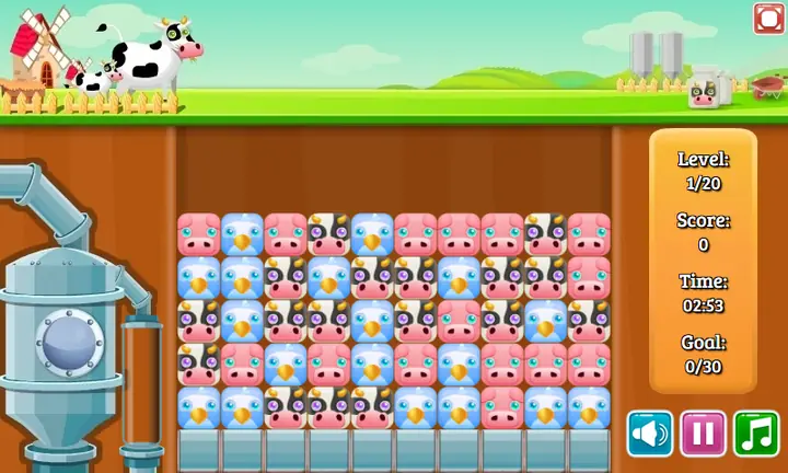 Snimak ekrana iz igre Farm Stacker