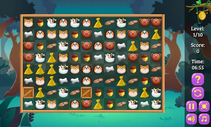 Snimak ekrana iz igre Feed the Animals