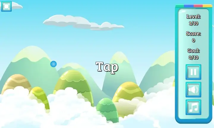 Snimak ekrana iz igre Flappy Colors