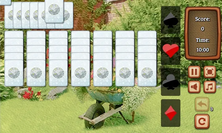 Snimak ekrana iz igre Flower Garden Solitaire