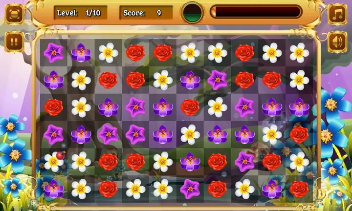 Snimak ekrana iz igre Flower Match 3