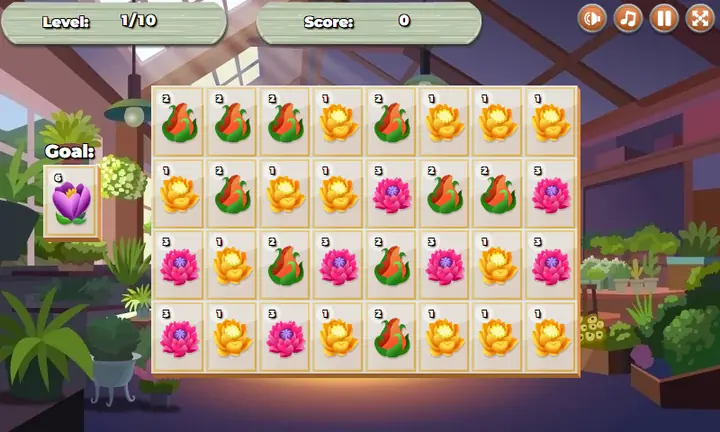 Snimak ekrana iz igre Flower Merge