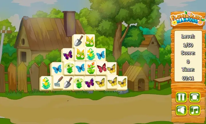 Screenshot from Flower Slide Mahjong