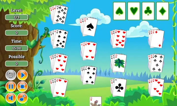 Snimak ekrana iz igre Flower Solitaire