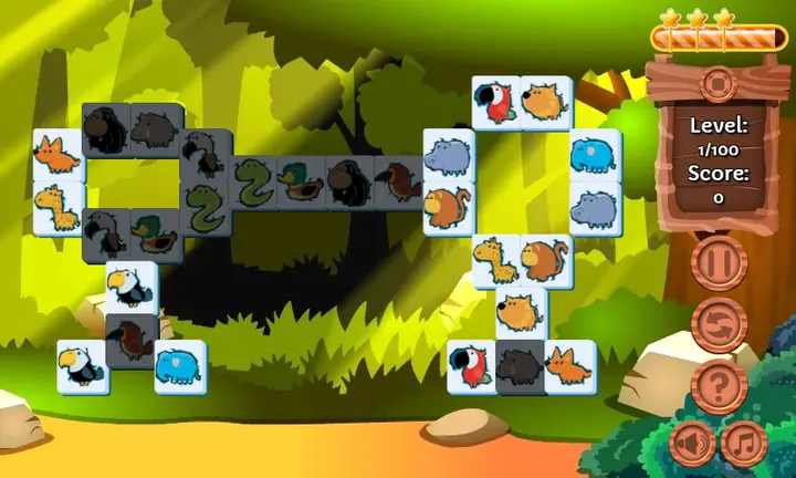 Screenshot from Forest Mahjong