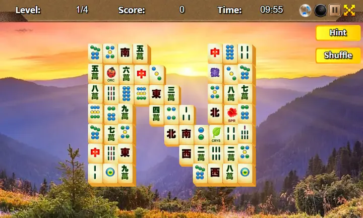 Screenshot from Four Seasons Mahjong