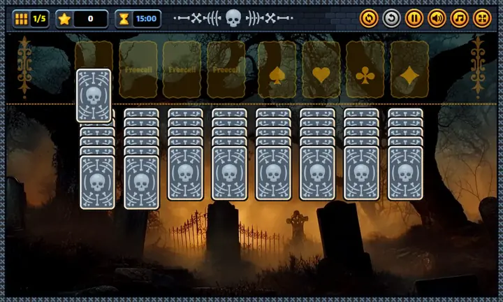 Snimak ekrana iz igre Freaky Freecell