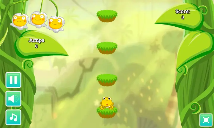 Snimak ekrana iz igre Frog Jump