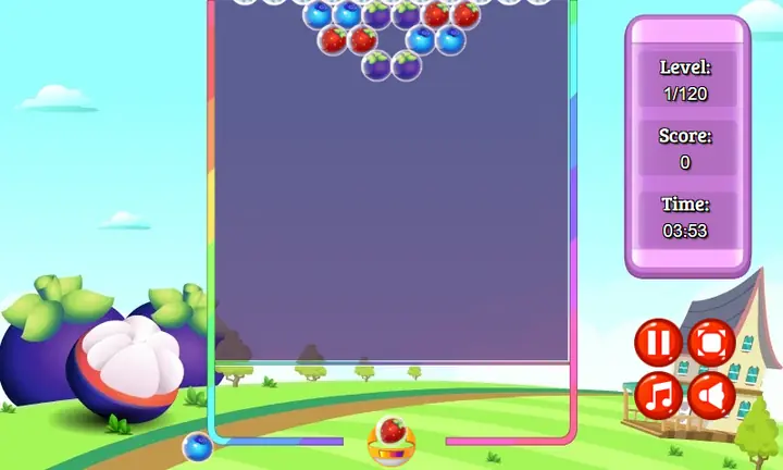 Snimak ekrana iz igre Fruit Bubble