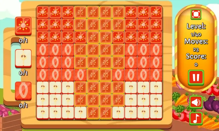 Screenshot from Fruit Squares