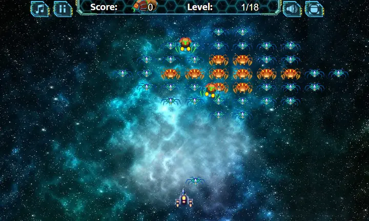 Screenshot from Galaxy Shooter