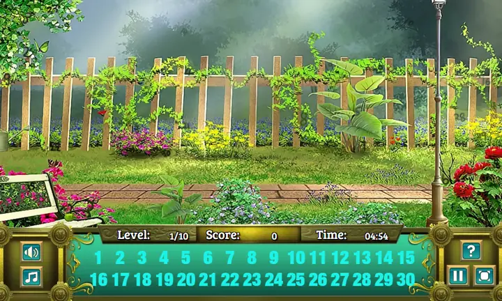 Snimak ekrana iz igre Garden Secrets Hidden Numbers