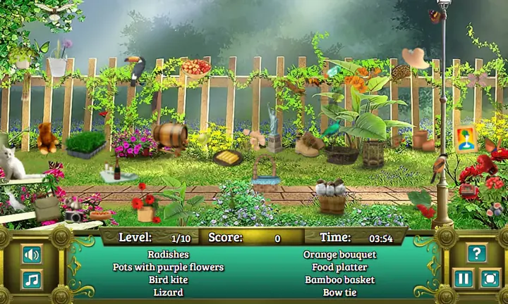 Snimak ekrana iz igre Garden Secrets Hidden Objects by Text