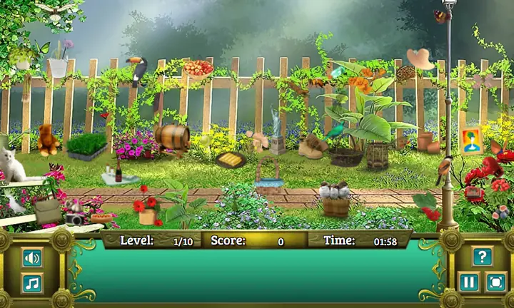 Snimak ekrana iz igre Garden Secrets Hidden Objects Memory
