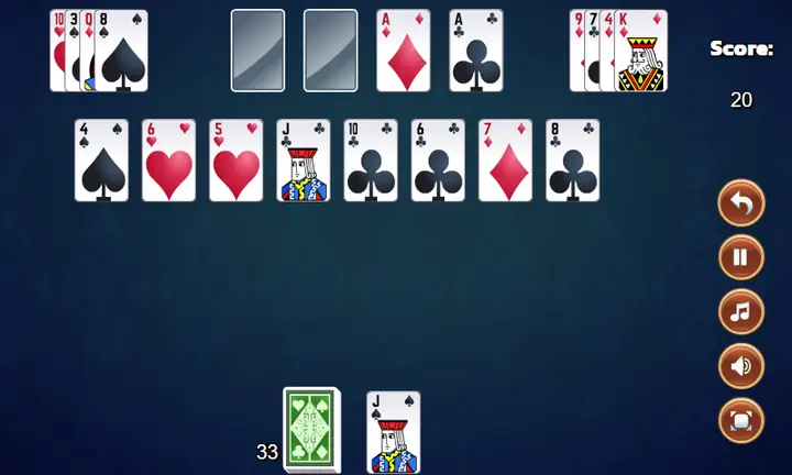 Snimak ekrana iz igre Gate Solitaire