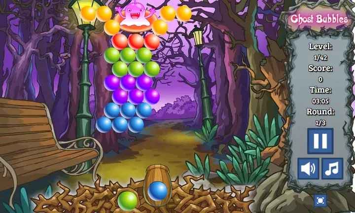 Screenshot from Ghost Bubbles
