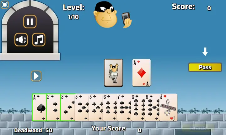 Screenshot from Gin Rummy