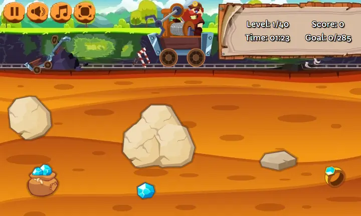 Snimak ekrana iz igre Gold Miner