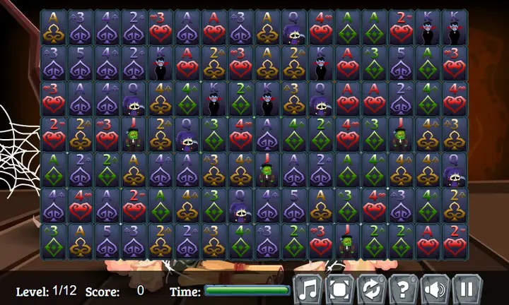 Screenshot from Halloween Card Connect