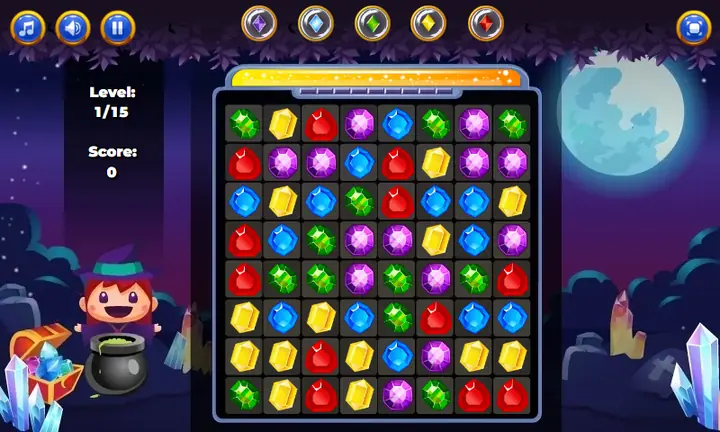 Screenshot from Halloween Jewels
