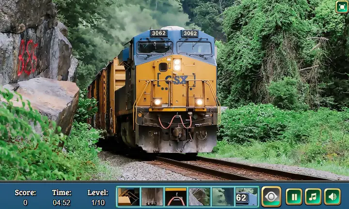 Snimak ekrana iz igre Hidden Spots: Trains