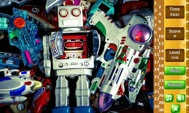 Snimak ekrana iz igre Hidden Toys
