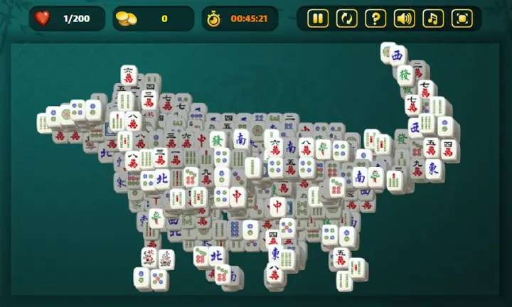 Snimak ekrana iz igre Huge Mahjong