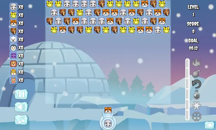 Snimak ekrana iz igre Ice Blocks