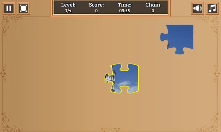 Snimak ekrana iz igre Jigsaw Jam World
