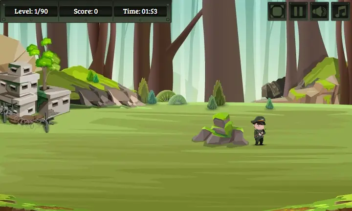 Snimak ekrana iz igre Jungle Sniper