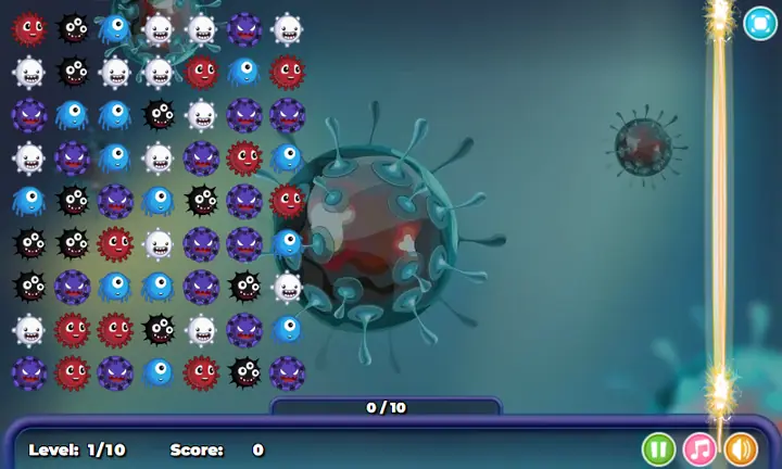 Snimak ekrana iz igre Kill the Virus