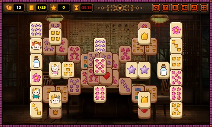 Screenshot from Kitty Mahjong
