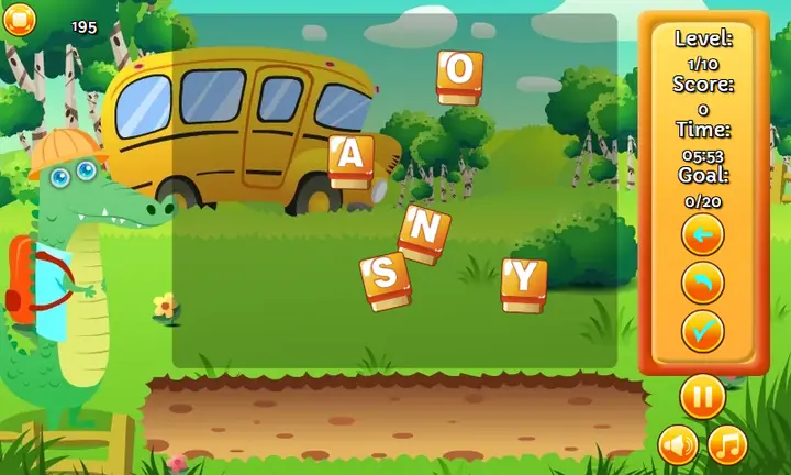 Snimak ekrana iz igre Letter Mix