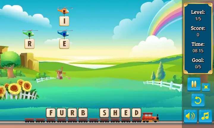 Snimak ekrana iz igre Letter Train