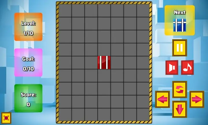 Snimak ekrana iz igre Lines and blocks 2