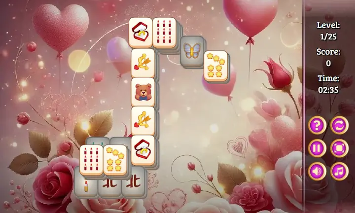 Snimak ekrana iz igre Love Mahjong