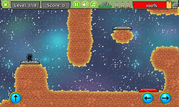 Screenshot from Lunar Lander