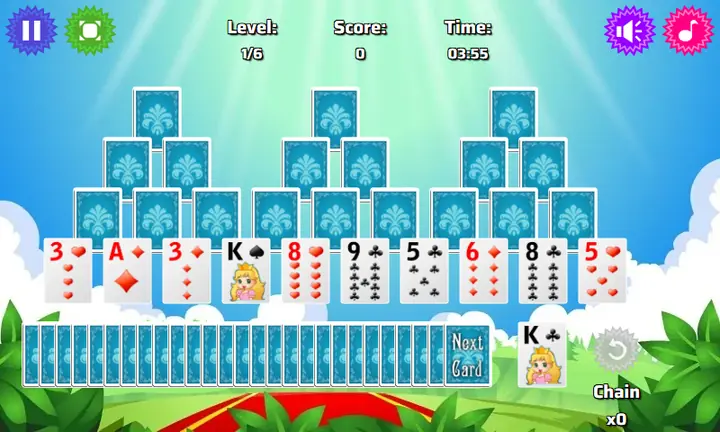 Screenshot from Magic Castle Solitaire