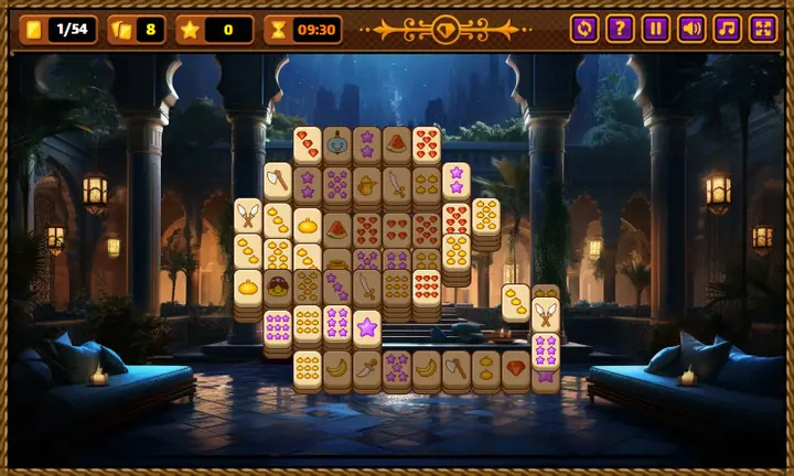 Snimak ekrana iz igre Magic Lamp Mahjong