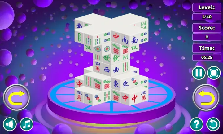 Screenshot from Mahjong 3D Connect
