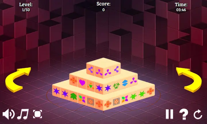 Snimak ekrana iz igre Mahjong 3D Time