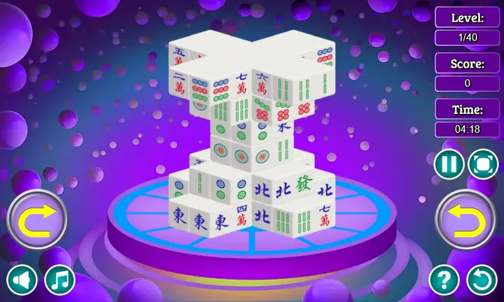 Snimak ekrana iz igre Mahjong 3D