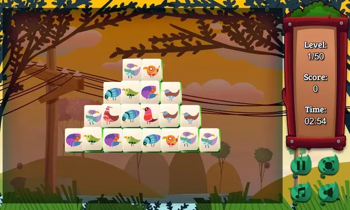 Screenshot from Mahjong Birds