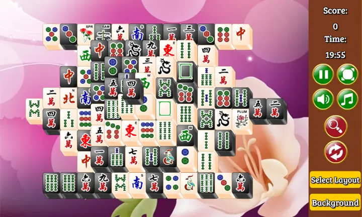 Screenshot from Mahjong Black and White