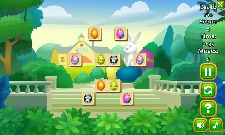 Screenshot from Mahjong Blocks: Easter