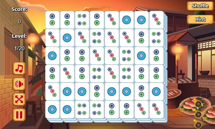 Snimak ekrana iz igre Mahjong Collapse