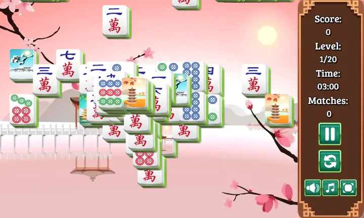 Snimak ekrana iz igre Mahjong Seasons